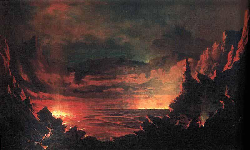 Jules Tavernier Kilauea Caldera, France oil painting art